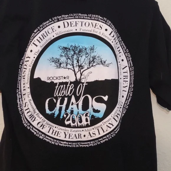 NEW NEVER USED TASTE OF CHAOS 2006 CONCERT TSHIRT SIZE M - Picture 10 of 10
